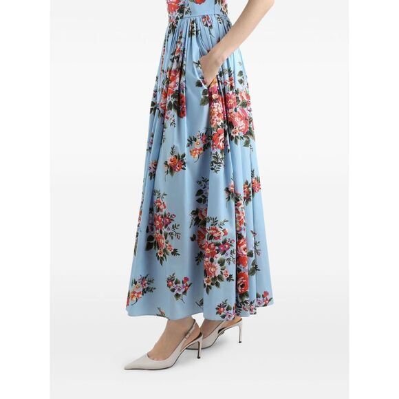 Dolce & Gabbana Women Flower Print Long Dress - Picture 2 of 5